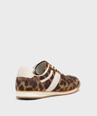 Baskets basses en fourre imitation léopard femme - Camps United vue5 - CAMPS - GEMO