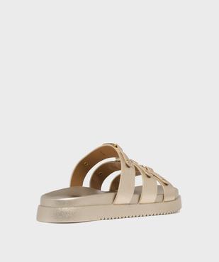 Mules à épaisse semelle inspiration spartiates femme - 5 Miles vue4 - 5 MILES - GEMO