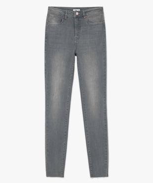 Jean femme coupe skinny taille haute vue4 - GEMO 4G FEMME - GEMO