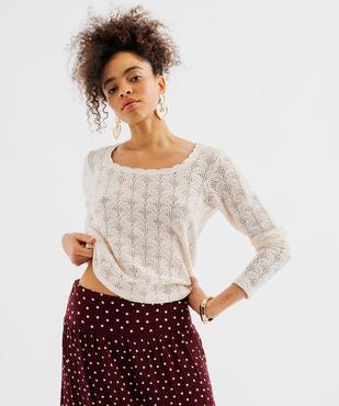 T-shirt col rond uni femme vue1 - GEMO(FEMME PAP) - GEMO
