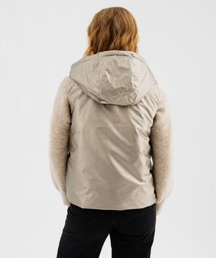 Doudoune sans manches réversible à capuche femme vue6 - GEMO 4G FEMME - GEMO