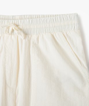 Short en toile de parachute avec taille élastique ajustable fille vue2 - GEMO (JUNIOR) - GEMO