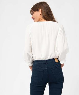 Blouse femme bohème à manches 3/4 vue3 - GEMO(FEMME PAP) - GEMO