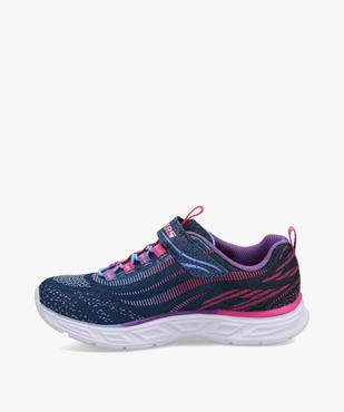 Baskets fille en mesh avec semelle lumineuse - Skechers vue3 - SKECHERS - GEMO