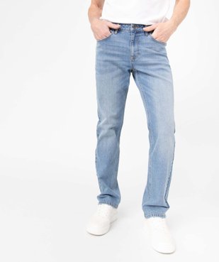 Jean homme coupe regular coloris délavé vue2 - GEMO 4G HOMME - GEMO