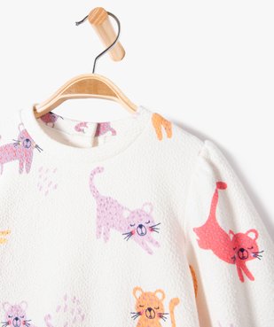Ensemble 2 pièces robe sweat + legging bébé fille vue2 - GEMO(BEBE DEBT) - GEMO