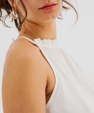 Blouse emmanchures américaines en satin uni femme vue4 - GEMO(FEMME PAP) - GEMO