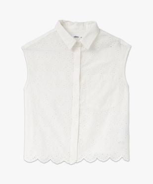 Chemise sans manches en broderie anglaise femme vue4 - GEMO(FEMME PAP) - GEMO