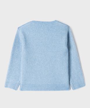 Gilet en grosse maille à col rond fille vue3 - GEMO (ENFANT) - GEMO