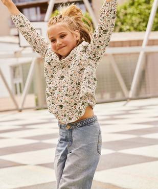 Blouse manches longues fleurie fille - LuluCastagnette vue1 - LULUCASTAGNETTE - GEMO