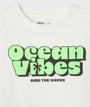 Tee-shirt manches courtes avec inscription XXL garçon vue2 - GEMO (ENFANT) - GEMO