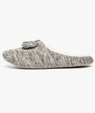 Chaussons mules en maille intérieur chaud vue3 - GEMO(HOMWR FEM) - GEMO