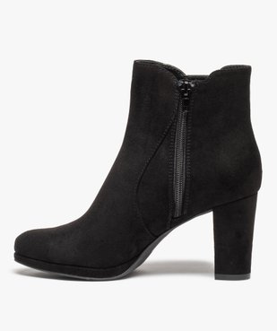 Boots femme à talon haut et détails pailletés vue4 - GEMO(URBAIN) - GEMO