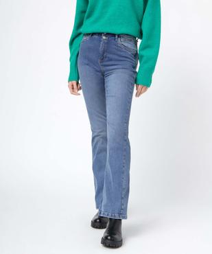 Jean femme coupe bootcut taille haute vue1 - GEMO 4G FEMME - GEMO