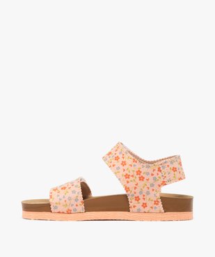 Sandales fille à scratch avec deux brides colorées vue3 - GEMO (ENFANT) - GEMO