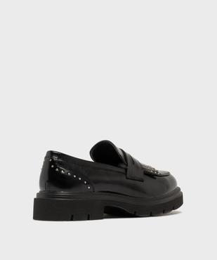 Mocassins à clous et épaisse semelle crantée femme vue4 - 5 MILES - GEMO