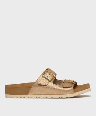 Mules anatomiques légères à  brides pailletées femme - Valentina Baldano vue1 - VALENTINA BALDA - GEMO