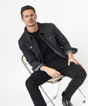 Veste en jean coupe droite homme vue1 - GEMO 4G HOMME - GEMO
