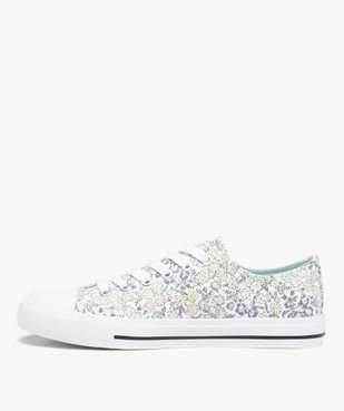 Baskets femme en toile imprimée et bout renforcé vue3 - GEMO 4G FEMME - GEMO