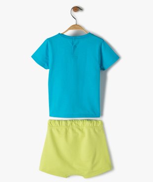 Ensemble bébé garçon 2 pièces tee-shirt + short en jersey (2 pièces) vue4 - GEMO(BEBE DEBT) - GEMO