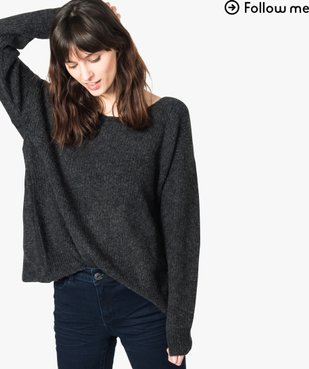 Pull oversized à dos croisé vue1 - FOLLOW ME 2 - GEMO