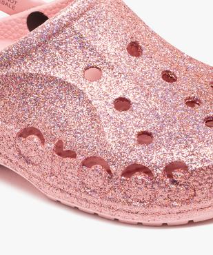 Sabots souples femme dessus perforé à paillettes Baya Glisser - Crocs vue6 - CROCS - GEMO