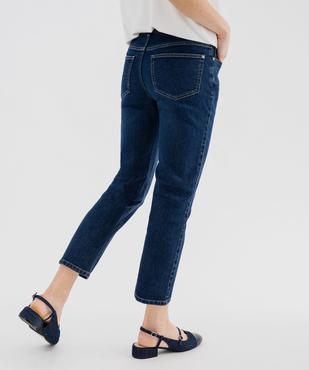 Pantacourt en jean stretch coupe slim femme vue3 - GEMO(FEMME PAP) - GEMO
