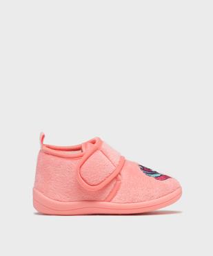 Chaussons fermeture scratch avec motif licorne bébé fille vue1 - GEMO 4G BEBE - GEMO