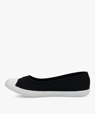 Ballerines femme en toile avec bout renforcé vue3 - GEMO (SPORTSWR) - GEMO