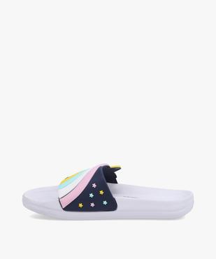Mules de piscine fille décor étoile filante pastel vue3 - GEMO (ENFANT) - GEMO