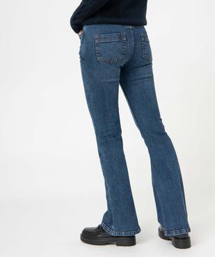 Jean femme coupe Bootcut taille haute vue3 - GEMO 4G FEMME - GEMO