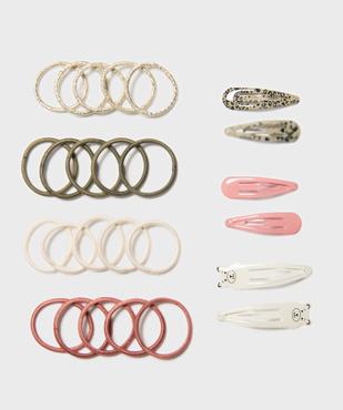 Accessoires pour les cheveux fille (lot de 26) vue1 - GEMO (ACCESS) - GEMO