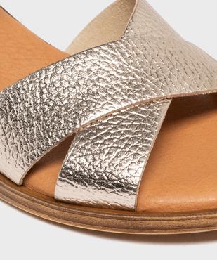 Sandales à talon en cuir femme - Tanéo vue6 - TANEO - GEMO