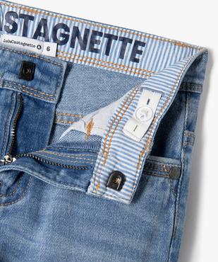 Jean slim délavé à revers et taille ajustable garçon - LuluCastagnette vue2 - LULUCASTAGNETTE - GEMO