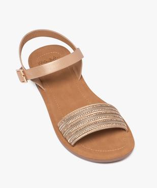 Sandales plates avec bride à strass femme - Valentina Baldano vue5 - VALENTINA BALDA - GEMO