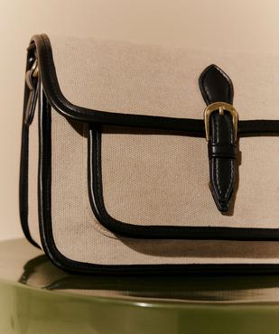 Sac besace à bandoulière en toile femme vue4 - GEMO (ACCESS) - GEMO
