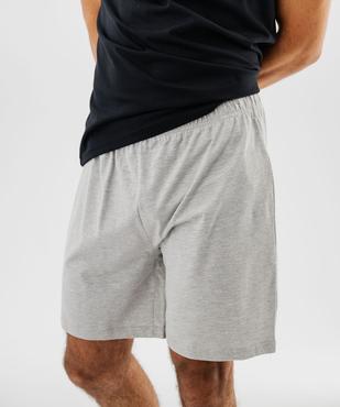 Pyjashort bicolore avec motif sur le haut homme - Superman vue3 - SUPERMAN - GEMO