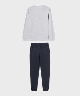 Pyjama bicolore avec inscription garçon vue3 - GEMO 4G GARCON - GEMO