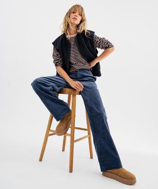 Gilet sans manches coupe oversize femme vue1 - GEMO(FEMME PAP) - GEMO