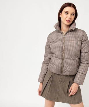 Blouson matelassé avec col montant coupe courte femme vue6 - PREMIER PRIX BY GEMO - GEMO