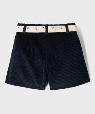 Short ample en velours côtelé fille - LuluCastagnette vue3 - LULUCASTAGNETTE - GEMO
