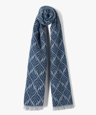 Écharpe femme jacquard toute douce vue1 - GEMO (ACCESS) - GEMO