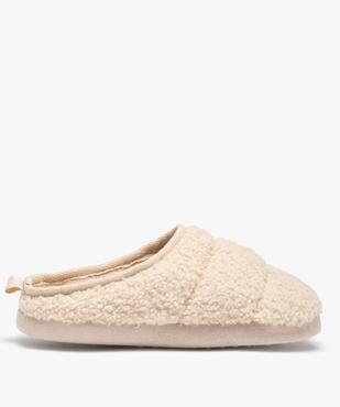 Chaussons femme mules plates en textile sherpa vue1 - GEMO(HOMWR FEM) - GEMO