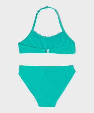 Maillot de bain 2 pièces avec fronces fille vue4 - GEMO (ENFANT) - GEMO