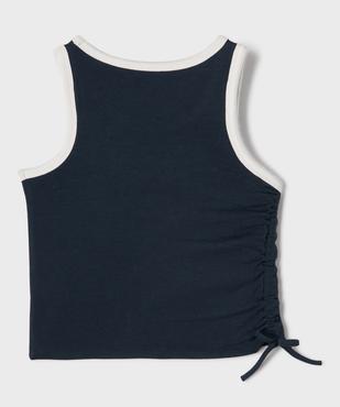 Débardeur en jersey de coton avec fronce ajustable sur le côté fille - Camps United vue4 - CAMPS US GEMO FOR GOOD - GEMO