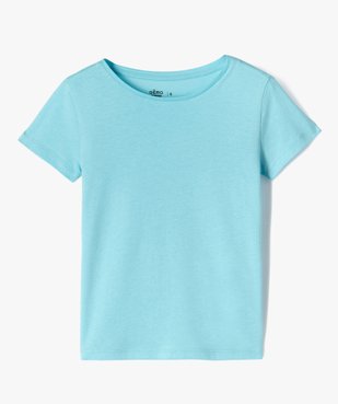 Tee-shirt à manches courtes uni fille vue1 - GEMO 4G FILLE - GEMO