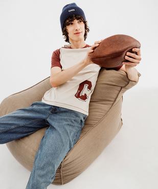 Tee-shirt manches courtes raglan contrastantes homme - Camps United vue1 - CAMPS GEMO FOR GOOD - GEMO