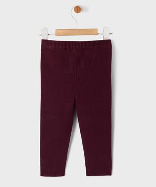 Pantalon en maille côtelée bébé fille vue4 - GEMO(BEBE DEBT) - GEMO