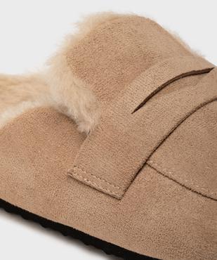 Chaussons mules en textile avec doublure chaude femme - Roadsign vue6 - ROADSIGN D - GEMO