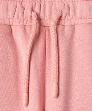 Pantalon de jogging avec poches à rabat fille vue3 - GEMO 4G FILLE - GEMO